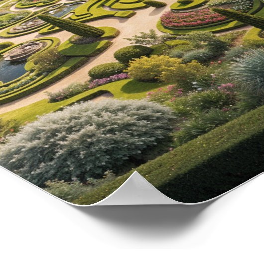 Serene River Garden - Natuur Majesteit en Elegant Poster (Hoek)