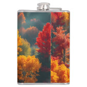 Serene River Shore Reflection Nature Art  Heupfles (Achterkant)