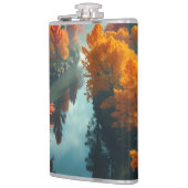 Serene River Shore Reflection Nature Art  Heupfles (Links)