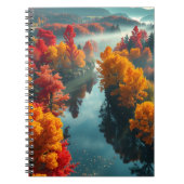 Serene River Shore Reflection Nature Art  Notitieboek (Voorkant)