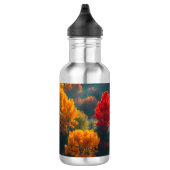 Serene River Shore Reflection Nature Art Waterfles (Rechts)