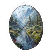 Serene River Valley Dartbord (Voorkant Rechts)