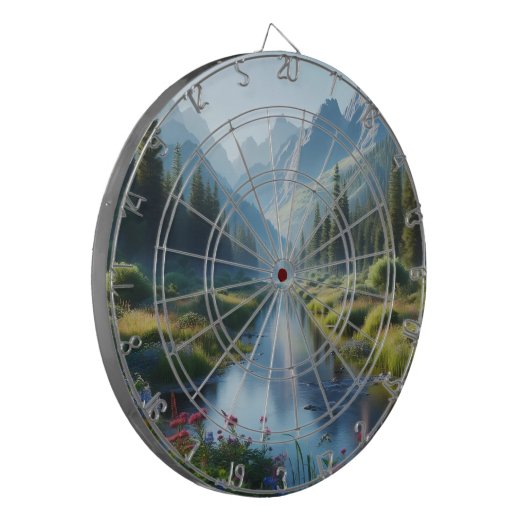 Serene River Valley Dartbord (Voorkant Links)