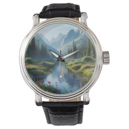 Serene River Valley Horloge