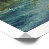 Serene Riverbank Sunset Poster (Hoek)