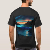 Serene Riverscape Minimalist T-shirt (Achterkant)