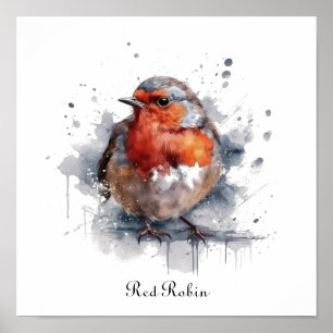 Serene Robin, op maat gemaakt Poster