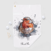 Serene Robin, op maat Golfhanddoek (Insitu)