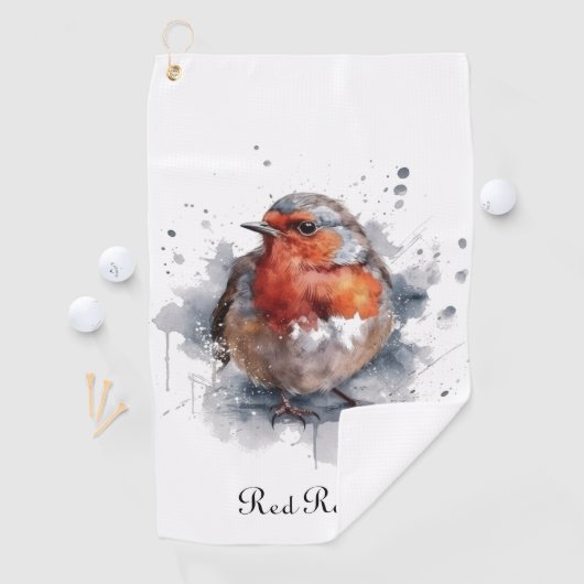 Serene Robin, op maat Golfhanddoek (Insitu)