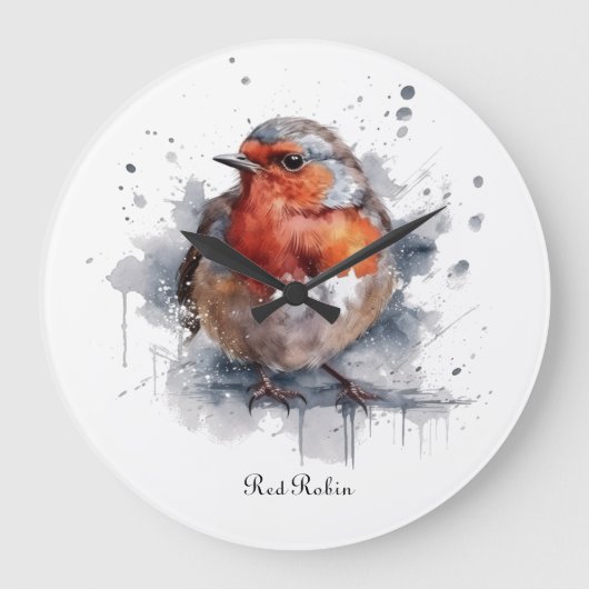 Serene Robin, op maat Grote Klok (Voorkant)