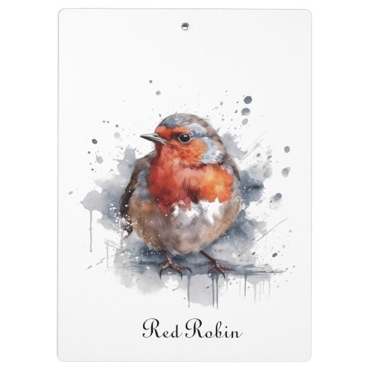 Serene Robin, op maat Klembord (Achterkant)