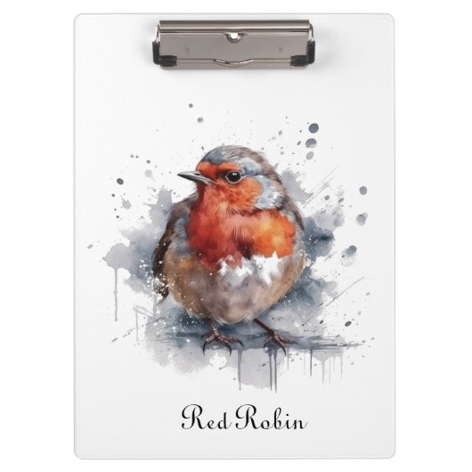 Serene Robin, op maat Klembord (Voorkant)