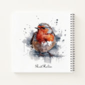 Serene Robin, op maat Notitieboek (Achterkant)