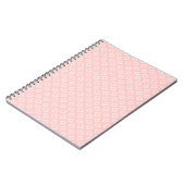 Serene Romantic Roze Geometric Pattern Notitieboek (Linkerzijde)