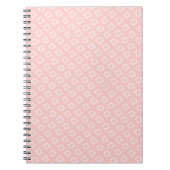 Serene Romantic Roze Geometric Pattern Notitieboek (Voorkant)