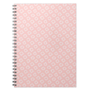 Serene Romantic Roze Geometric Pattern Notitieboek