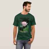 Serene Roze Lotus Bloem Zomer Seizoen Custom T-shirt (Voorkant volledig)