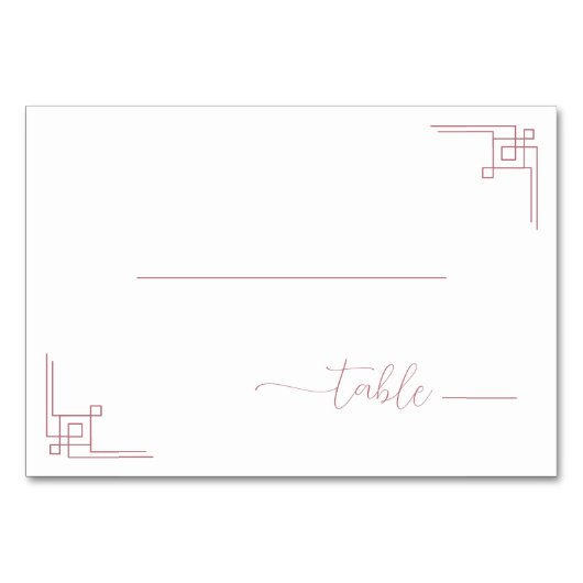 Serene Roze Minimalistische Geometrisch Kaart (Voorkant)