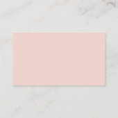 Serene Roze Minimalistische Tafel Illustratie Plaatskaartje (Achterkant)