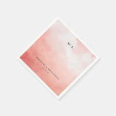 Serene Roze Waterverf Servet (Hoek)