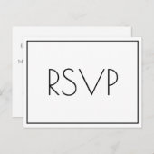 Serene RSVP-Briefkaart Briefkaart (Voorkant / Achterkant)