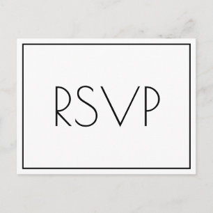 Serene RSVP-Briefkaart Briefkaart