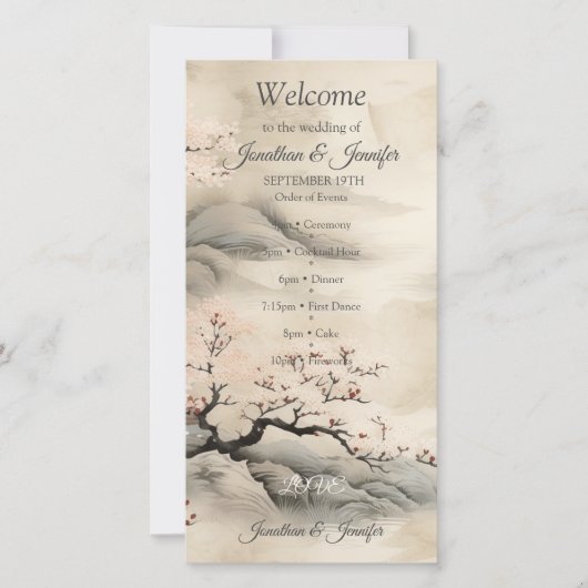 Serene rust Ikebana Japans thema (Voorkant)