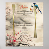 Serene rust Ikebana Japans thema Poster (Voorkant)