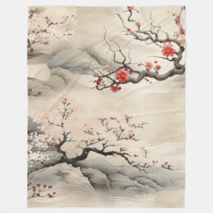 Serene rust Japans thema Fleece Deken
