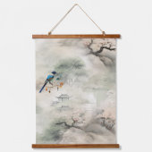 Serene rust Japans thema Hangend Wandkleed (Voorkant)