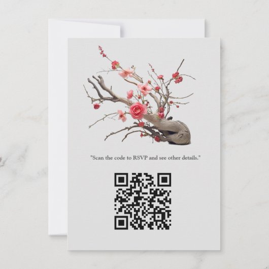 Serene rust Japans thema Kaart (Achterkant)