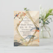 Serene rust Japans thema Kaart (Staand voorkant)