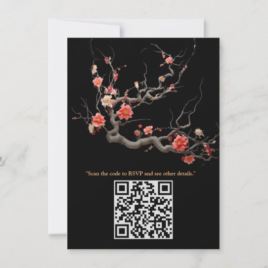 Serene rust Japans thema Kaart (Achterkant)