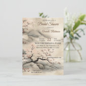 Serene rust Japans thema Kaart (Staand voorkant)