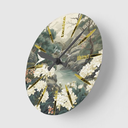 Serene rust Japans thema Ronde Klok (Hoek)