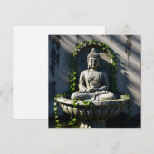 Serene rustige Boeddhafontein (Voorkant / Achterkant)