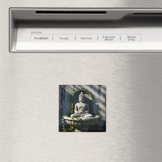 Serene rustige Boeddhafontein Magneet (Insitu (Vaatwasser))