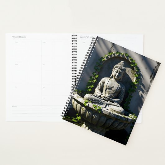 Serene rustige Boeddhafontein Planner (Display)