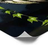 Serene rustige Boeddhafontein Poster (Hoek)