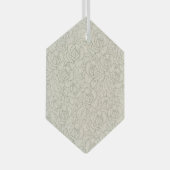 Serene Sage Green |  bloesem Rozen Glas Ornament (Voorkant Rechts)
