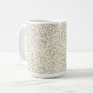 Serene Sage Green | bloesem Rozen Koffiemok