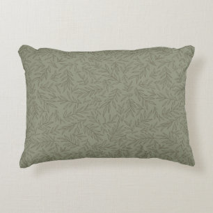Serene Sage Green Deep Forest Calm Tone-on-Tone Accent Kussen