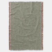 Serene Sage Green | Deep Forest Calm Tone-on-Tone Deken (Voorkant Verticaal)