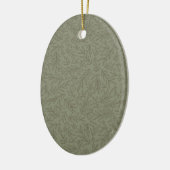 Serene Sage Green | Deep Forest Calm Tone-on-Tone Keramisch Ornament (Links)