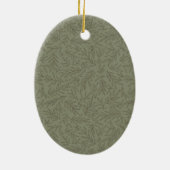Serene Sage Green | Deep Forest Calm Tone-on-Tone Keramisch Ornament (Achterkant)