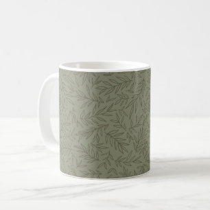 Serene Sage Green   Deep Forest Calm Tone-on-Tone Koffiemok