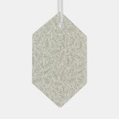 Serene Sage Green | Gentle Leaf Whisper Minimalist Glas Ornament (Voorkant Rechts)