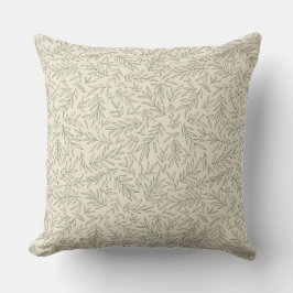 Serene Sage Green | Gentle Leaf Whisper Minimalist Kussen