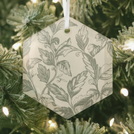 Serene Sage Green | Rustic Vine Charm Cottagecore Glas Ornament