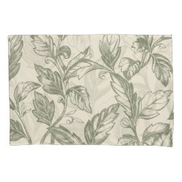 Serene Sage Green | Rustic Vine Charm Cottagecore Kussensloop